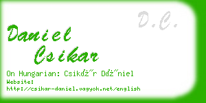 daniel csikar business card